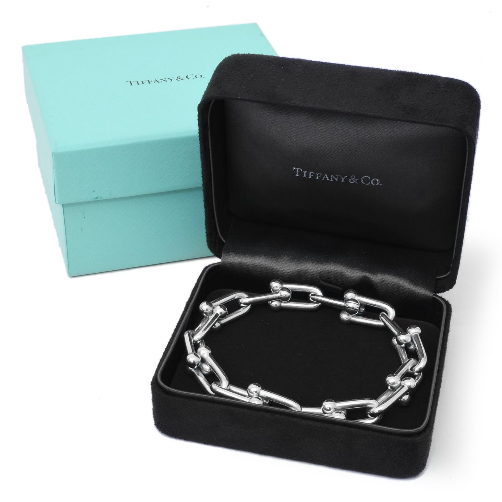  TIFFANY Co ティファニー ハードウェア ラージリンク ブレスレット XXL スターリングシルバー 73 5 g 16リンク Large Link メンズ ジュエリー 925 ブレスレット アクセサリー