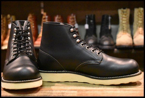 7.5D 05年 レッドウィング 8165 アイリッシュセッター 黒 ブラッククローム プレーントゥ ブーツ redwing HOPESMORE FJ401