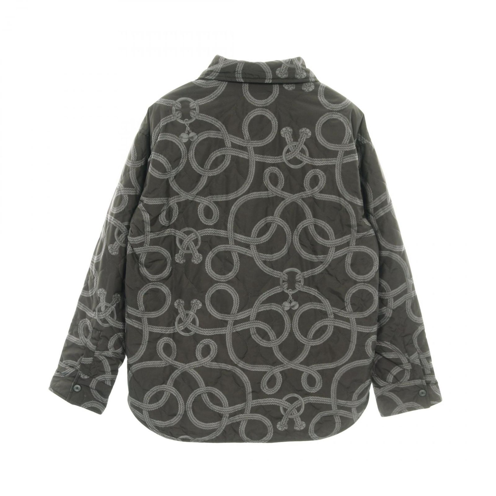 エルメス HERMES セリエボタン シャツ グレー系 その他 オーバーシャツ レディース