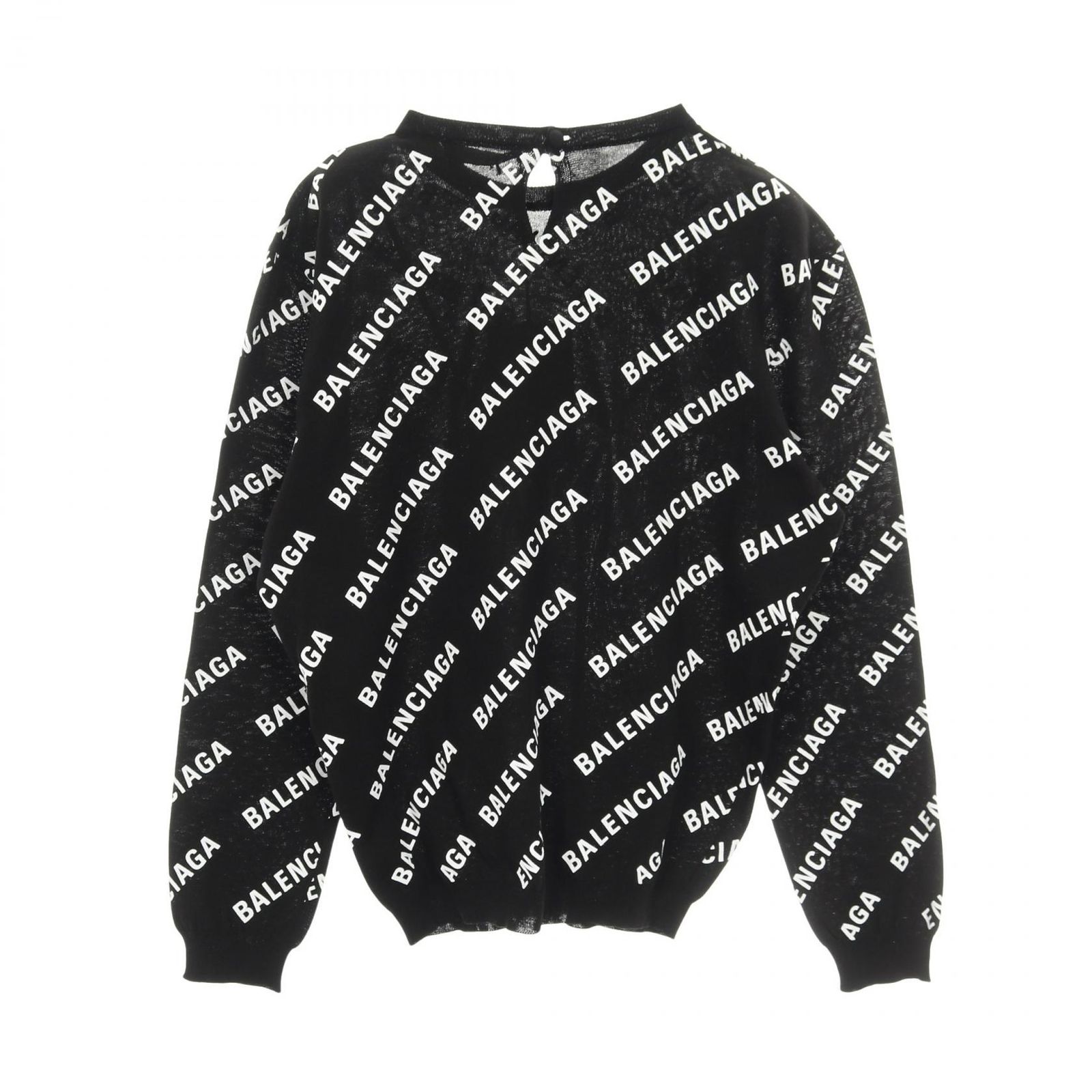 バレンシアガ BALENCIAGA ニット 695458 ブラック コットン ニット レディース Used A