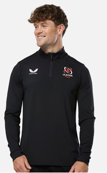 カストレ ラグビー アルスター ハーフジップ トップ 黒 ブラック 公式モデル 日本未発売