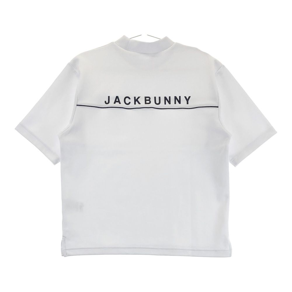 サイズ 1 JACK BUNNY ジャックバニー モデル モックネック 半袖Tシャツ ホワイト系 ゴルフウェア レディース ストスト