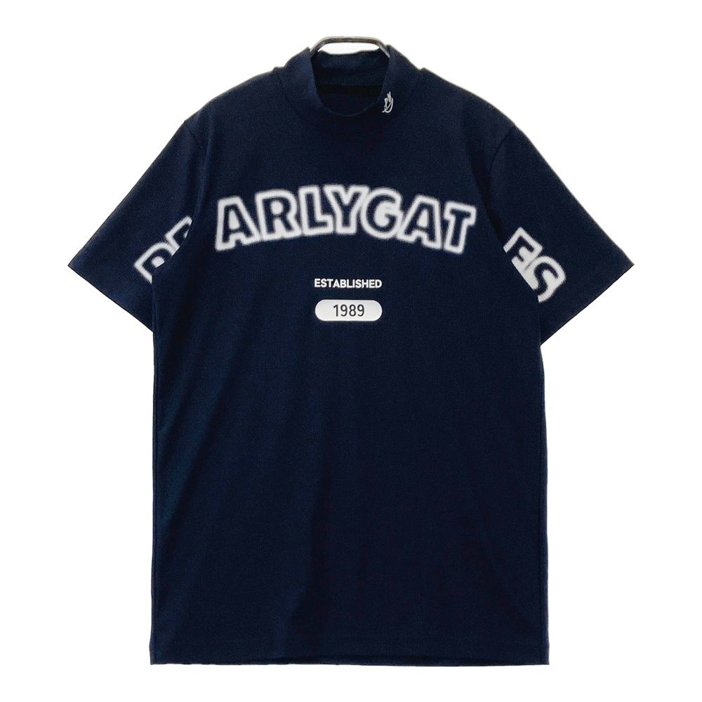 サイズ 5 PEARLY GATES パーリーゲイツ 半袖ハイネックTシャツ ネイビー系 240101555672 ゴルフウェア メンズ ストスト