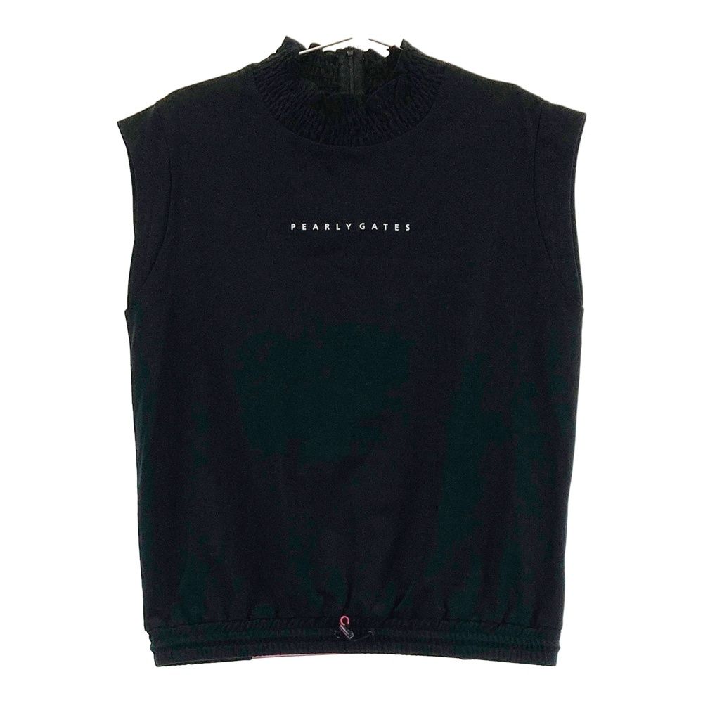 サイズ 1 PEARLY GATES パーリーゲイツ モデル ハイネック ノースリーブシャツ ブラック系 240101556838 ゴルフウェア レディース ストスト