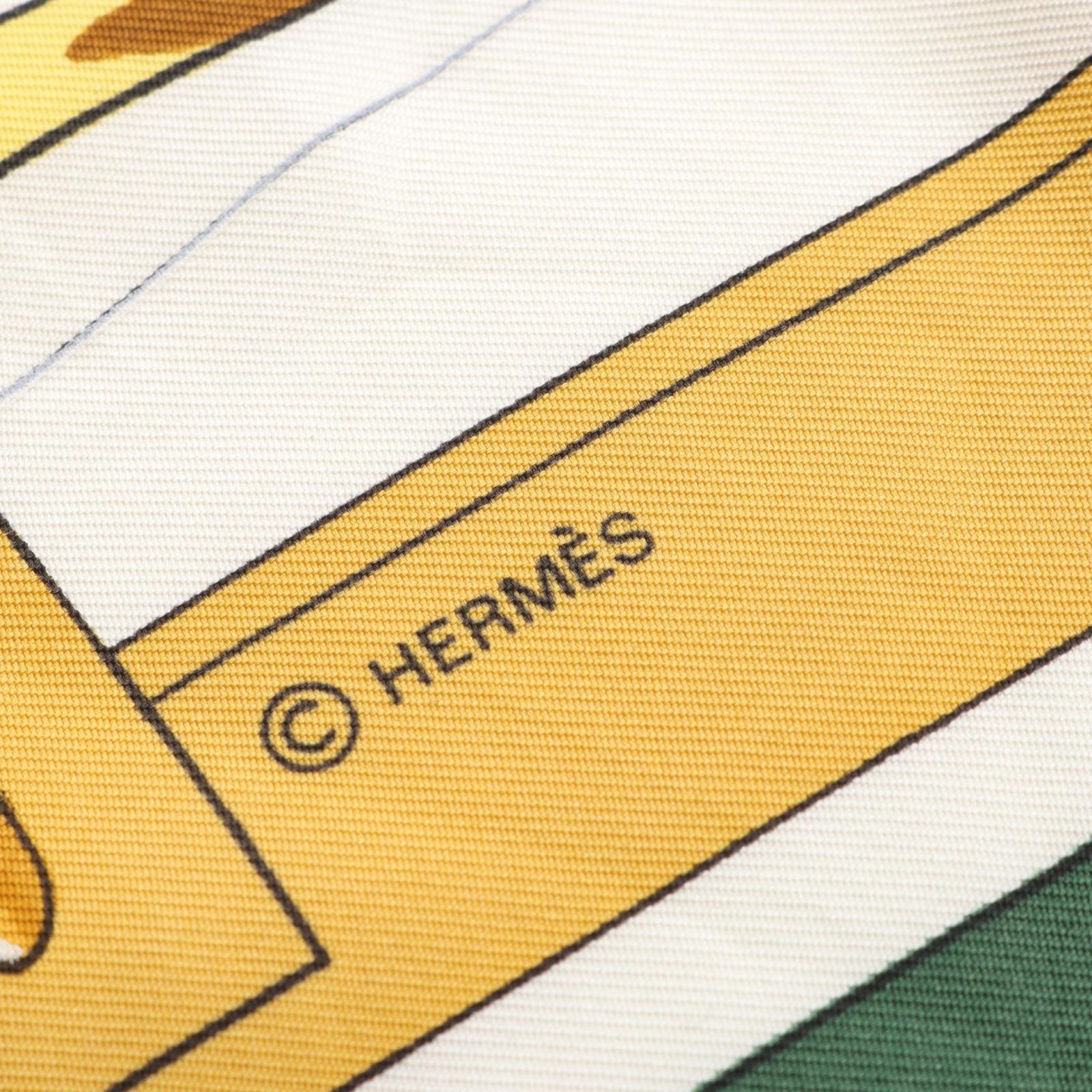 エルメス HERMES スカーフ カレ90 MORS - FILETS シルク レディース B