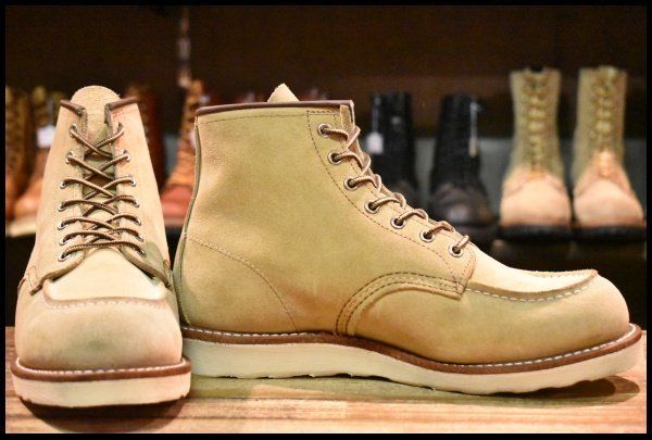 9D 24年 レッドウィング 8833 スエード アイリッシュセッター ホーソーン ラフアウト モック ブーツ redwing HOPESMORE FJ404