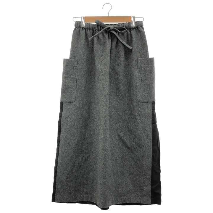 robe de chambre COMME des GARCONS ローブドシャンブルコムデギャルソン RS-040030 AD1994 ウールキュプラ切り替えスカート レディース ブラック