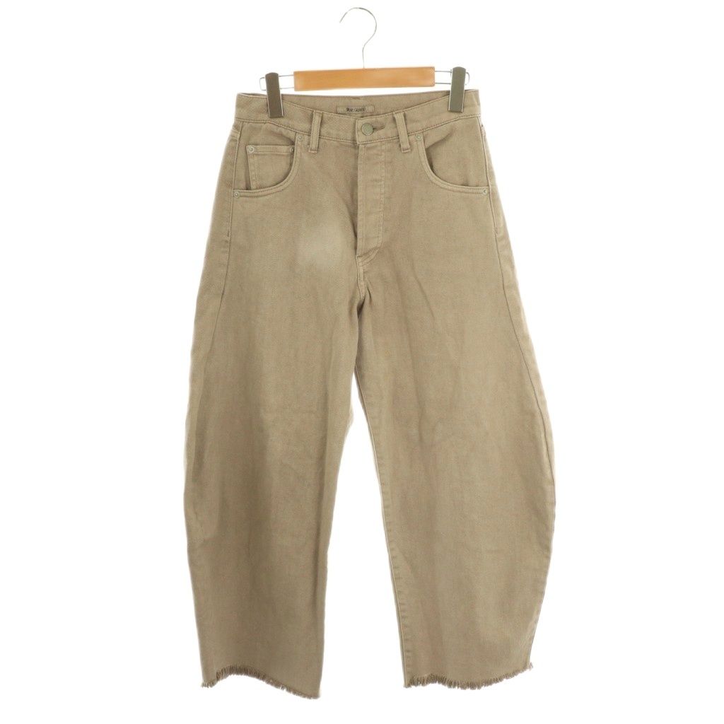 ウィムガゼット Whim Gazette 24SS ピグメントダイカーブパンツ テーパード カットオフ 36 ベージュ AT OS