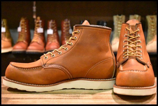 9.5 E 24年 レッドウィング 875 アイリッシュセッター 茶 オロレガシー モックトゥ レースアップ ブーツ redwing FJ 406