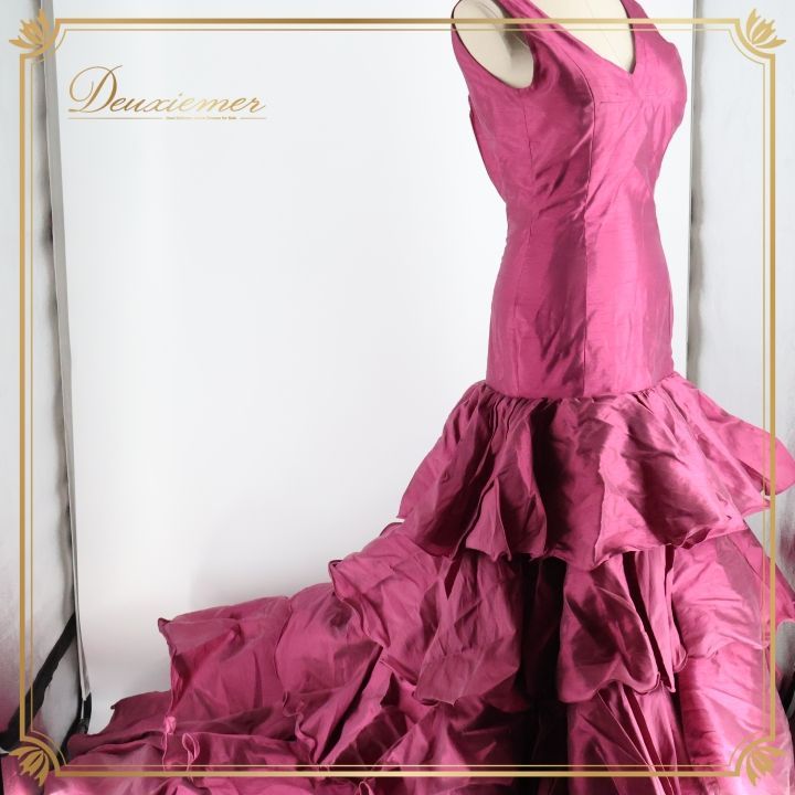 フラメンコ 衣装 バタデコーラ ドレス ワンピース ピンク 紫 ボランテ フリル 無地 光沢 ダンス パーティ 発表会 パープル系 ピンク系 かわいい おしゃれ ドレッシー 感 ステージ衣装 パーティー