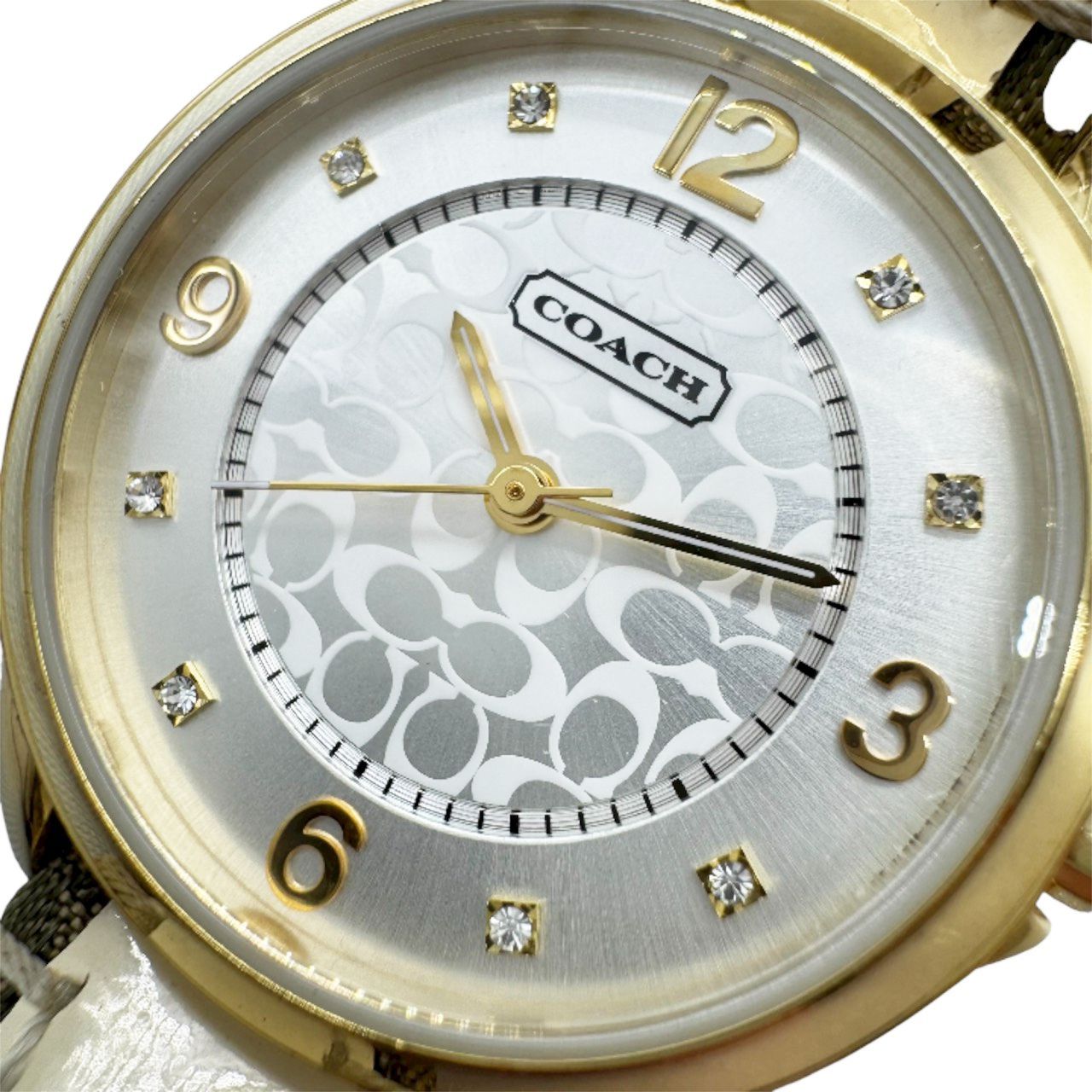 COACH 1円 稼働 コーチ CA.13.7.34.0645 QZ シルバー文字盤 レディース 