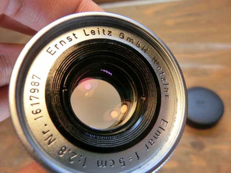  7717 ライカ Leica Leitz Elmar 5 cm 2 8 エルマー 沈胴 Lマウント 50 mm レンズ(単焦点) カメラ