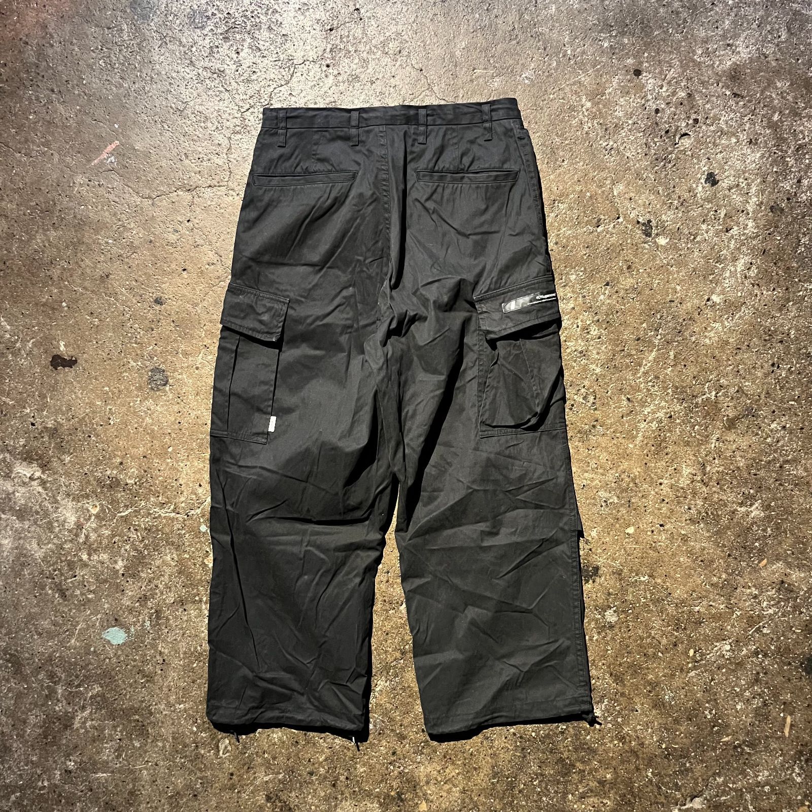 WTAPS ダブルタップス 23AW MILT0001 TROUSERS NYCO. OXFORD カーゴパンツ 232WVDT-PTM07 ブラック 04 WTAPS 23aw MILT0001 TORUSERS/NYCO OXFORD 01 ブラック ダブル