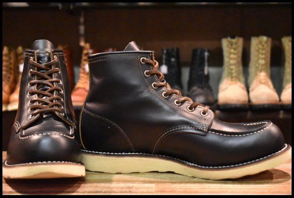 10.5E 12年 レッドウィング 9874 アイリッシュセッター モックトゥ ブラック クローンダイク 編み上げ ブーツ redwing HOPESMORE FJ407