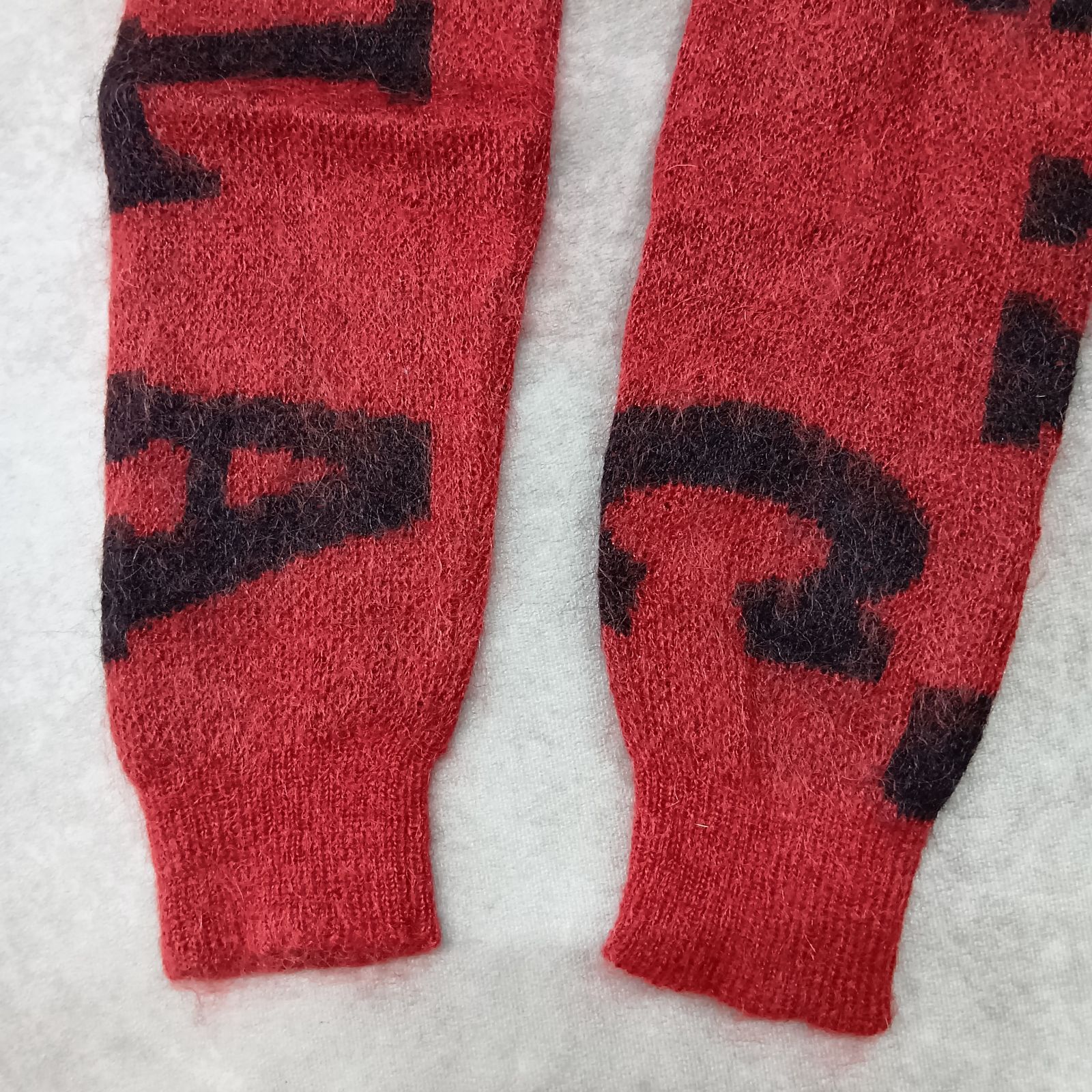 callaway モヘヤニット 3Lサイズ レッド総柄 キャロウェイ セーター