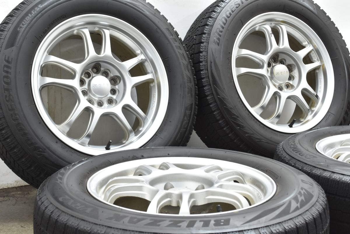 アルファード ヴェルファイア等に SEIN 16 in 7 J 40 PCD 100 114 3 ブリヂストン ブリザックVRX 2 215 65 R エクストレイル エルグランド