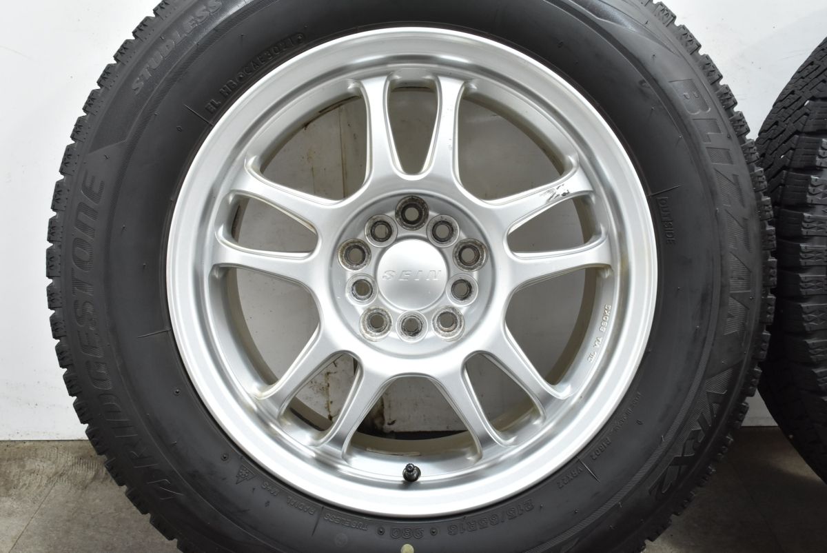  アルファード ヴェルファイア等に SEIN 16 in 7 J 40 PCD 100 114 3 ブリヂストン ブリザックVRX 2 215 65 R エクストレイル エルグランド 16インチ タイヤ ホイールセット