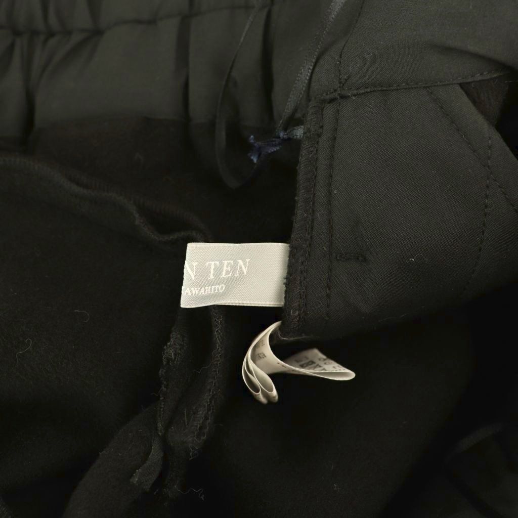  セブンテンバイミホカワヒト SEVEN TEN by MIHO KAWAHITO ハイウエストフ キュロット S ブラック DO OS キュロット パンツ