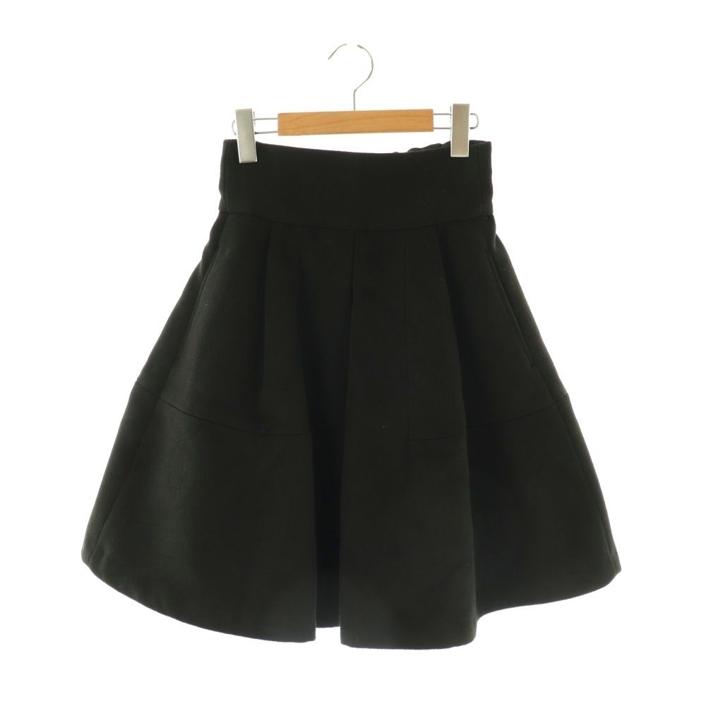 セブンテンバイミホカワヒト SEVEN TEN by MIHO KAWAHITO ハイウエストフ キュロット S ブラック DO OS