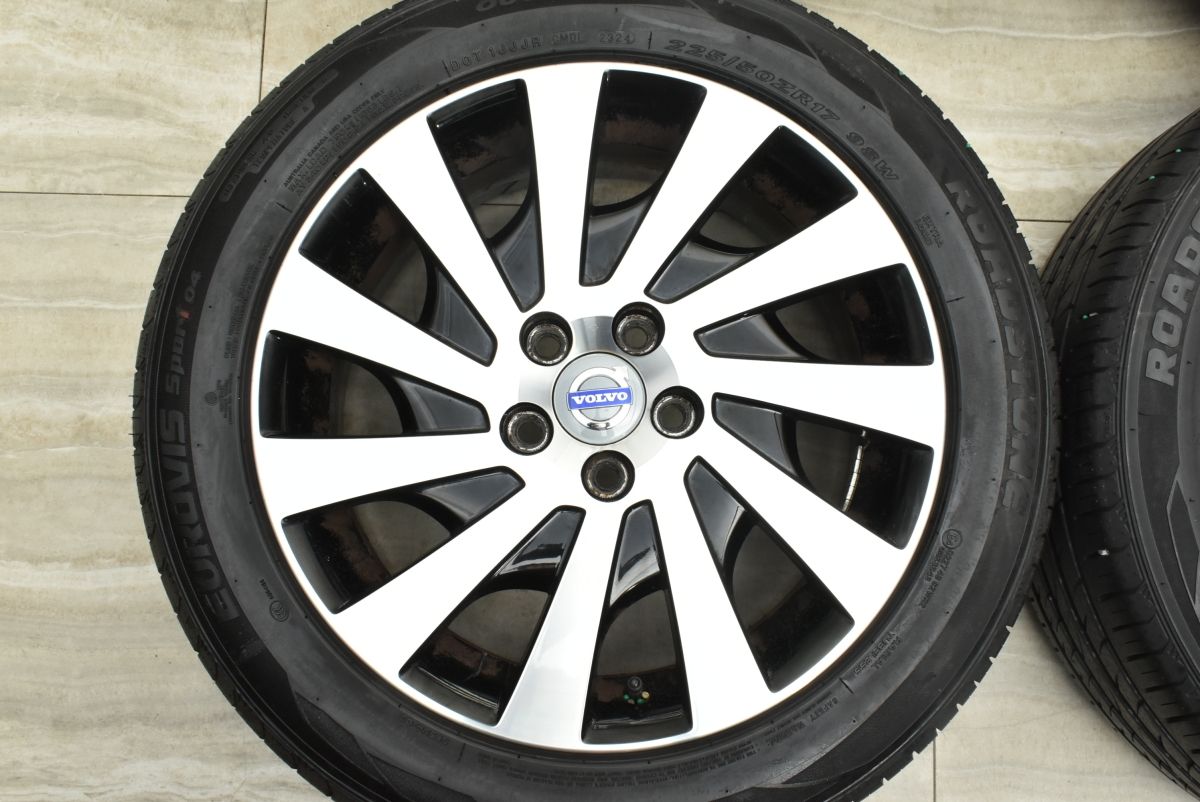  程度良好 VOLVO ボルボ V 70 SAGA 17 in 7 J 50 PCD 108 EUROVIS SPORT 04 225 R S 80 40クロスカントリー サーガ 17インチ タイヤ ホイールセット
