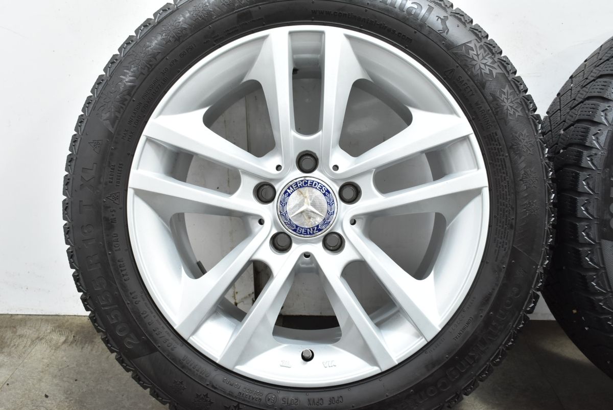  ベンツ W 204 Cクラス サイズ ユーロフォルシュ 16 in 7 J 43 PCD 112 コンチネンタル 205 55 R 176 Aクラス 246 Bクラス 16インチ タイヤ ホイールセット