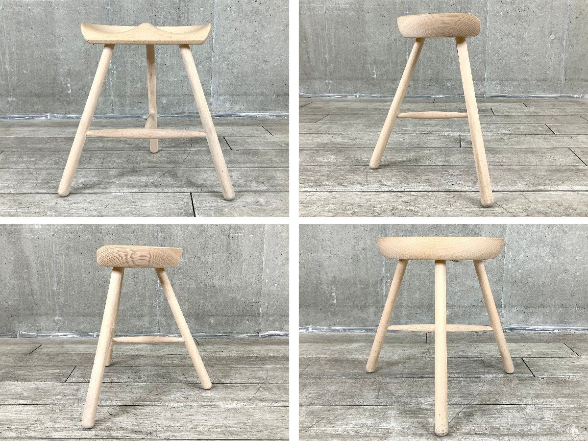 G)WERNER/ワーナー □シューメーカー スツール NO.49□ビーチ材