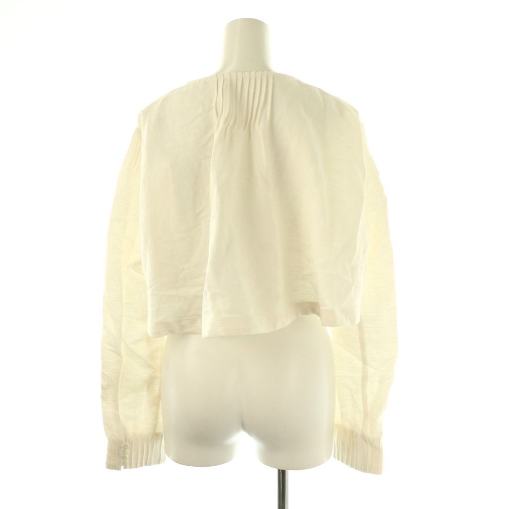 アメリヴィンテージ Ameri VINTAGE 25SS MEDI BATTEN LACE BOLERO BLOUSE ブラウス レース 長袖 F ホワイト HK OS