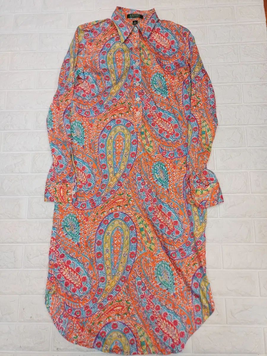 ポロ ラルフローレン ペイズリー ロング ワンピース 55