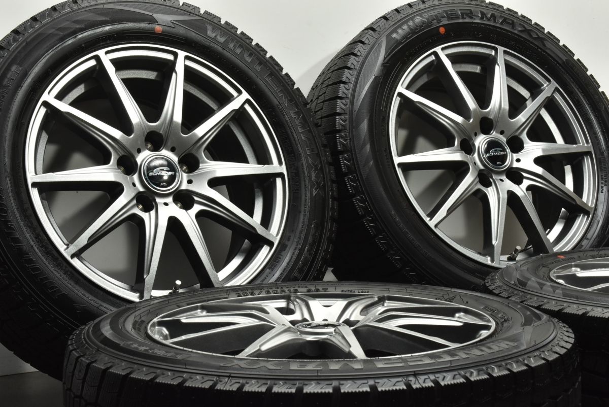 バリ溝 シュナイダー 16 in 6 5 J 38 PCD 114 3 ダンロップ ウィンターマックス WM 02 205 60 R ノア ヴォクシー ステップワゴン