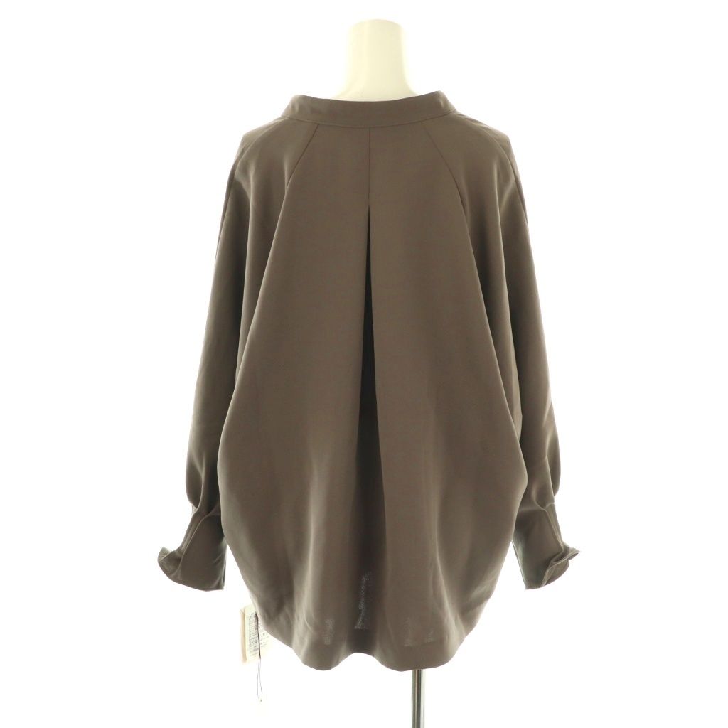 ヴェルメイユ パー イエナ VERMEIL par iena ダブルクロスドルマンブラウス 長袖 スキッパー F グレー AT OS