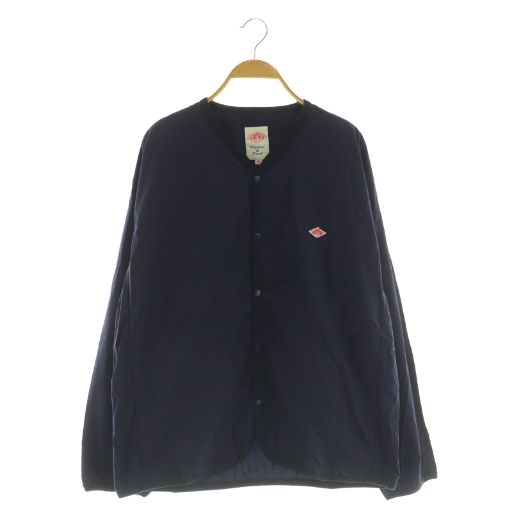 ダントン DANTON BEAMS別注 MICRO TAFTA COVERALLS カバーオール ジャケット スナップボタン 40 ネイビー MY OS