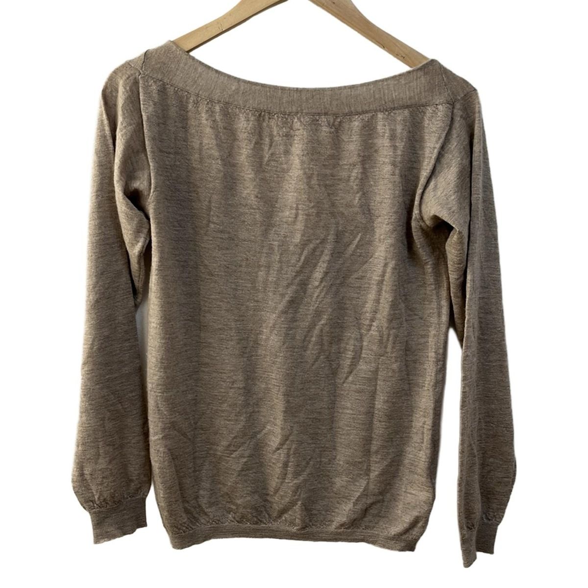 MARNI マルニ 長袖カットソー サイズ42 M レディース - ライトブラウン Vネック カシミヤ