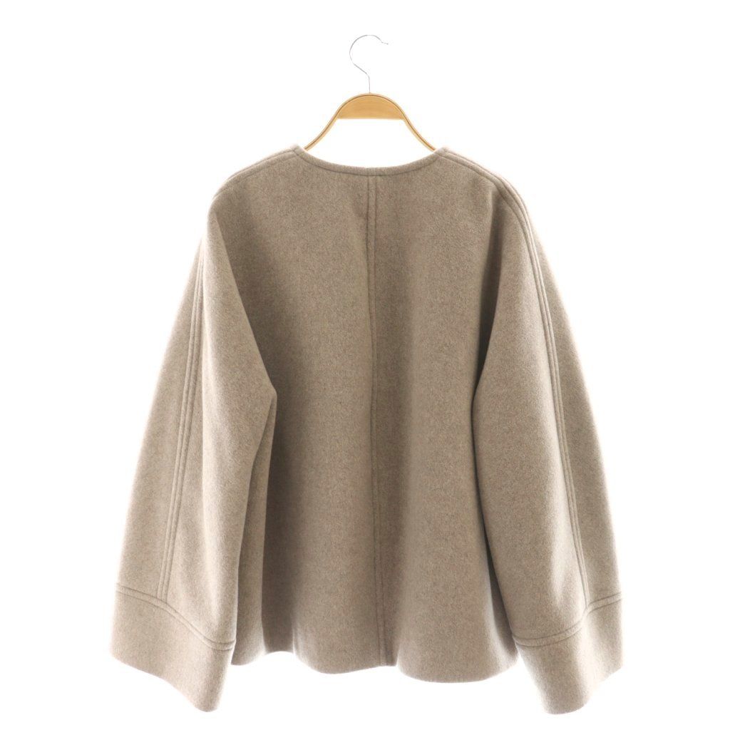 ノーブル NOBLE 24AW MTRショートケープブルゾン ノー コート 38 グレージュ DF OS