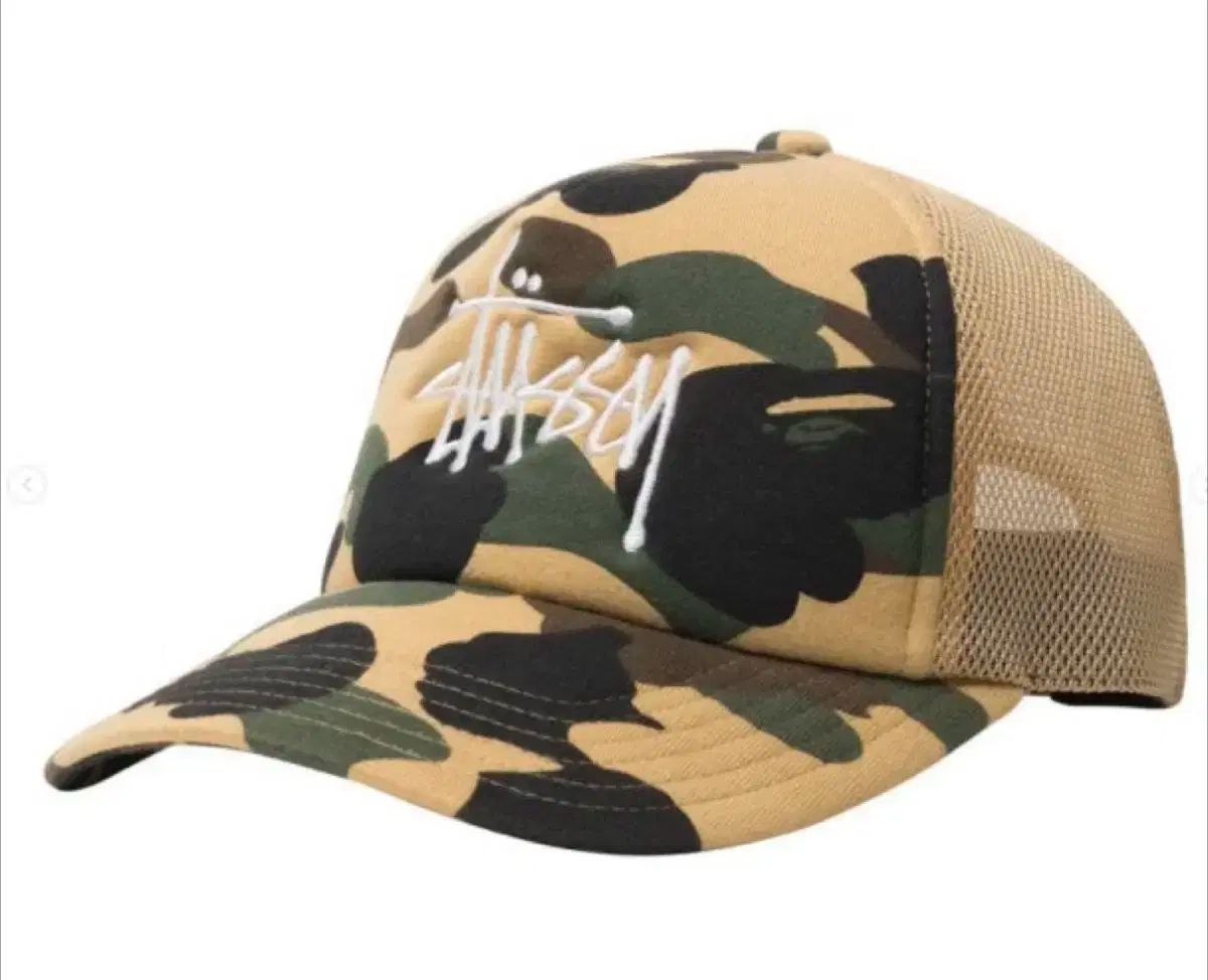 アベイシングエイプ x ステューシー トラッカー 캡 イエロー