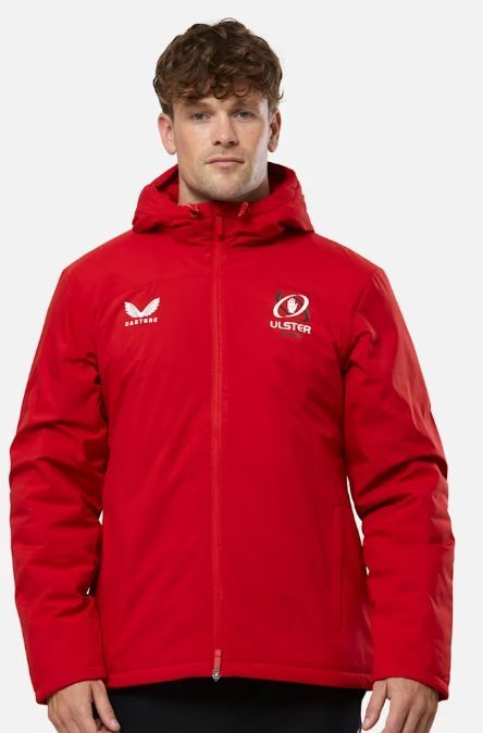カストレ ラグビー アルスター ベンチ ジャケット 赤 レッド 公式モデル 日本未発売