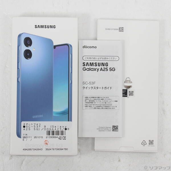 スマートフォン・携帯電話 〔品〕 Galaxy A25 5G 64GB ブルー SC-53F