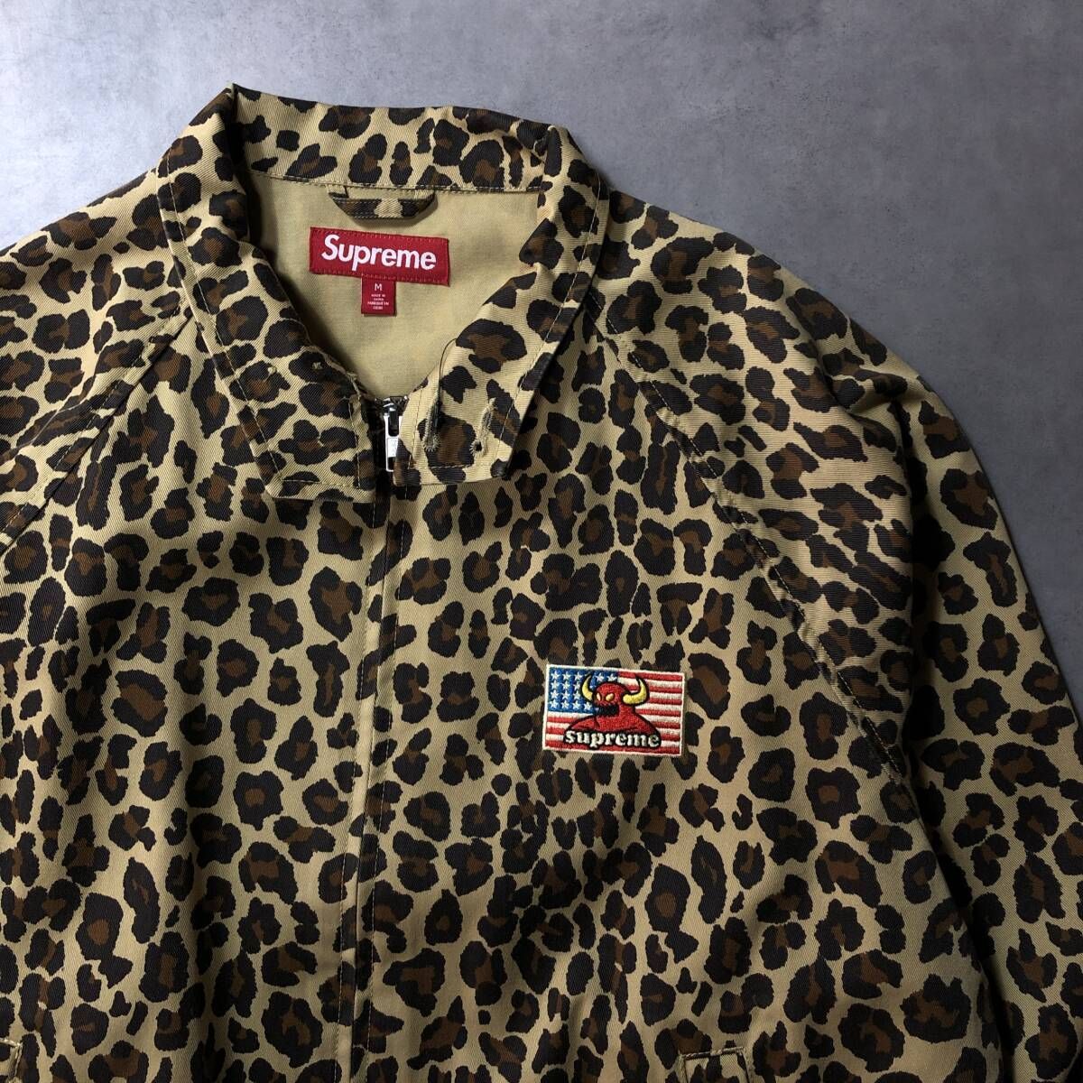 GQ4044 Supreme Toy Machine Harrington Jacket S レオパード柄 シュプリーム トイマシーン ハリントンジャケット