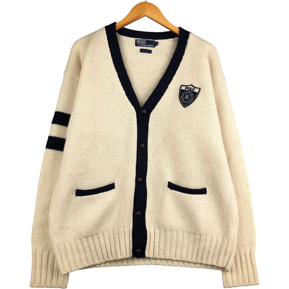 古着 ラルフローレン Ralph Lauren POLO by Ralph Lauren ウールニットカーディガン メンズXL相当 eaa595810