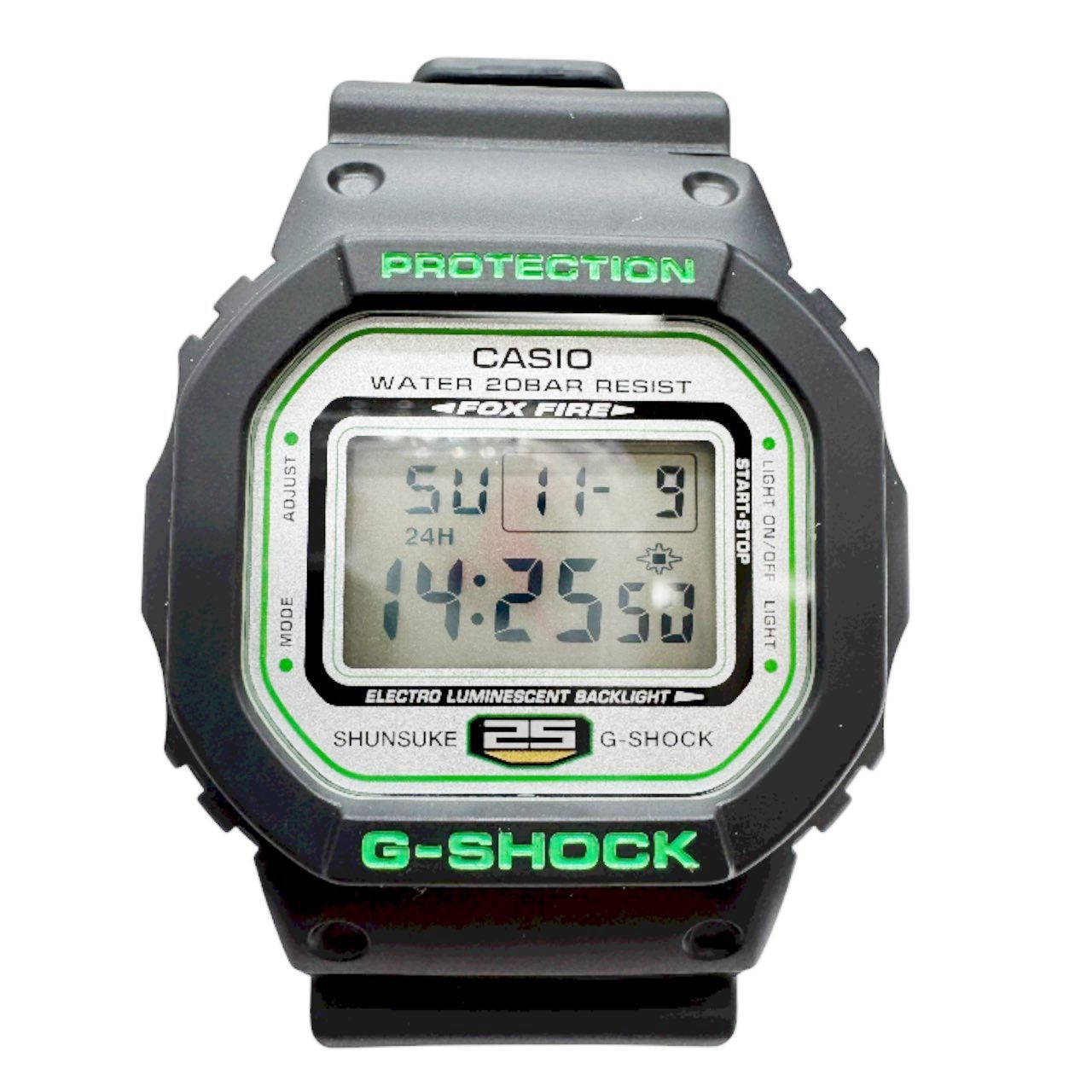 CASIO G-SHOCK カシオ ジーショック 中村俊輔 MVP受賞記念 2007個 腕時計 クォーツ DW-5600VTSCJ-1TJR 純正 き メタルプレート付き ブラック メンズ レディース