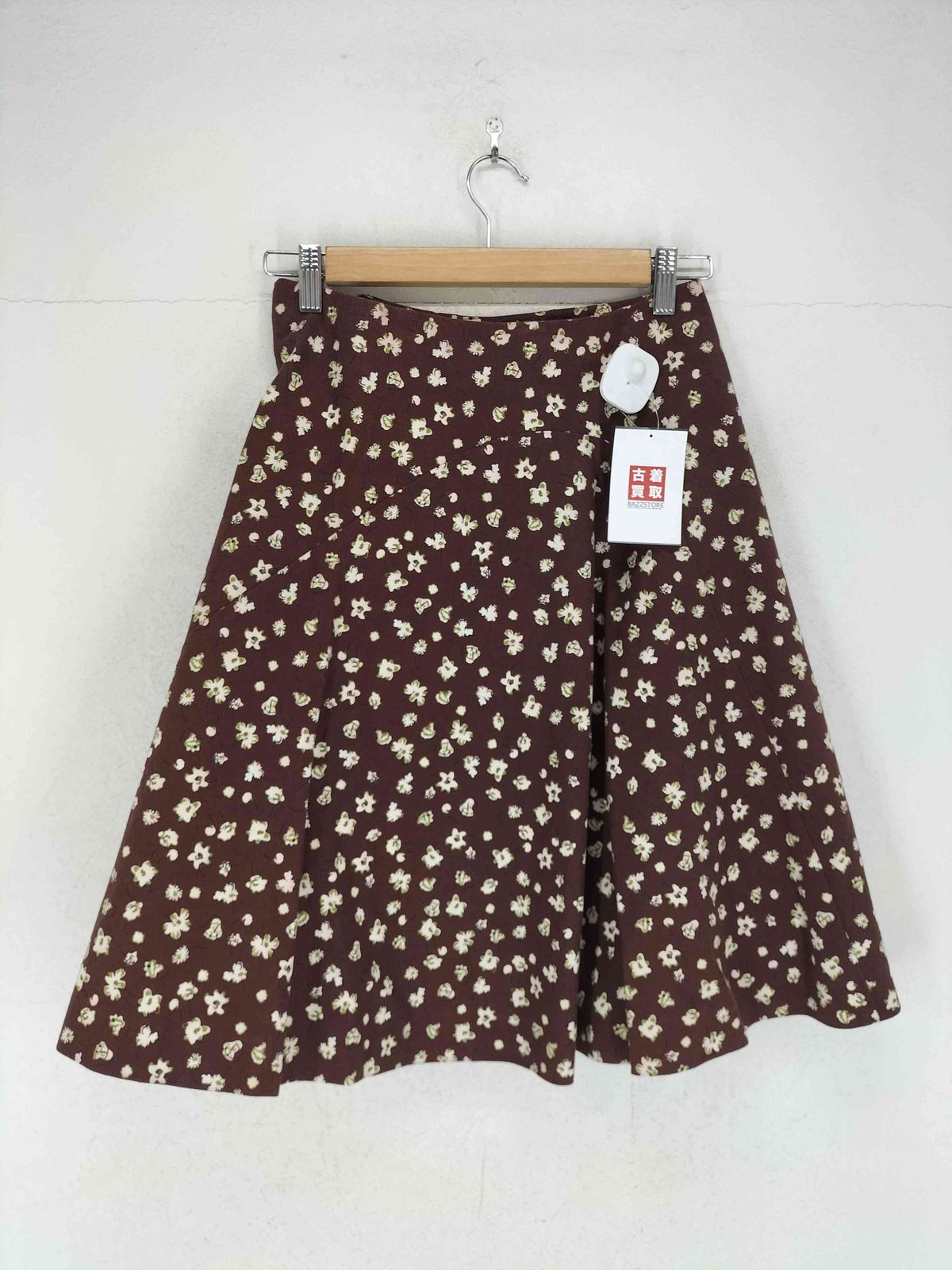 マルニ MARNI イタリア製 ボタニカル柄 スナップボタン スカート