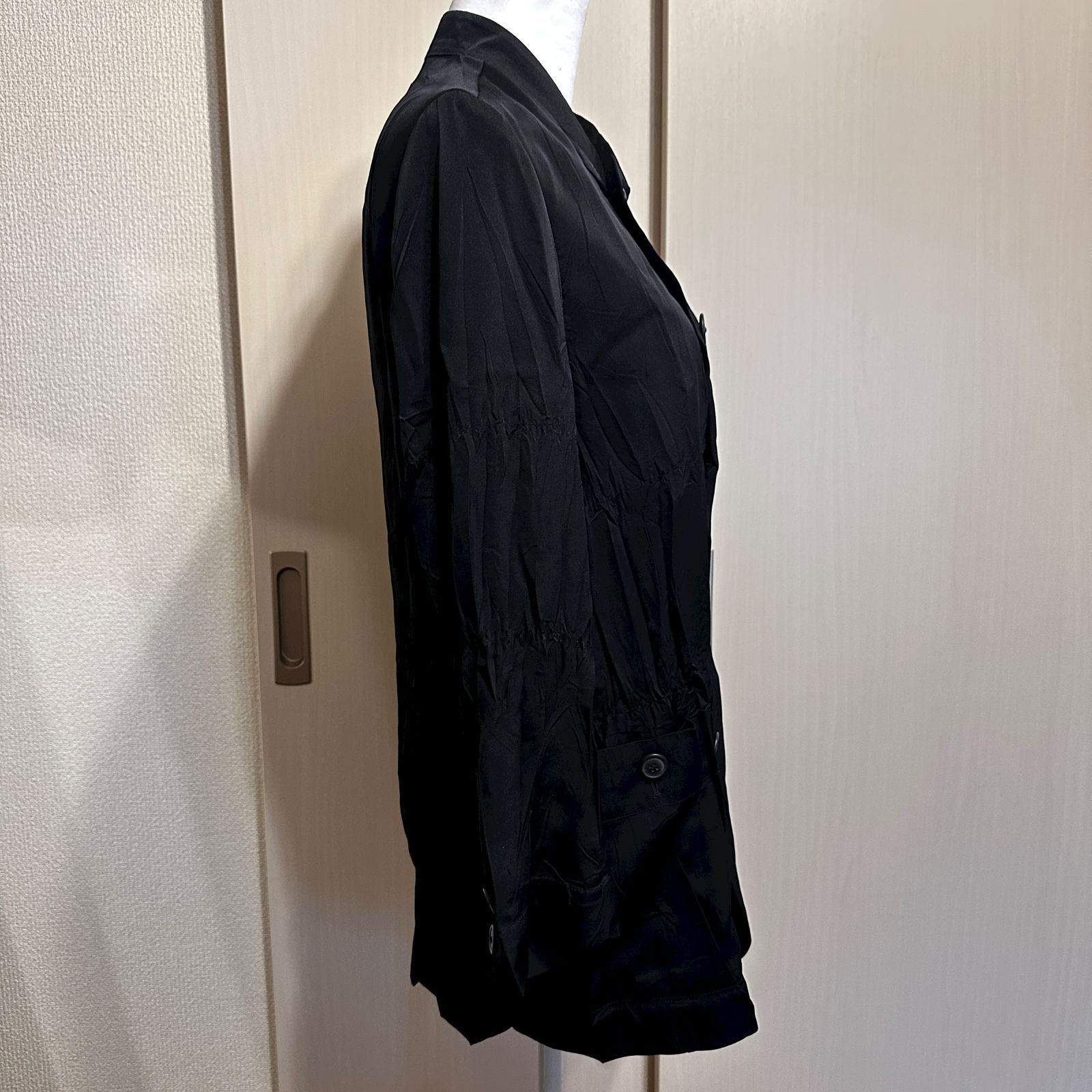 ISSEY MIYAKE シャツ 黒 サイズL HR0345