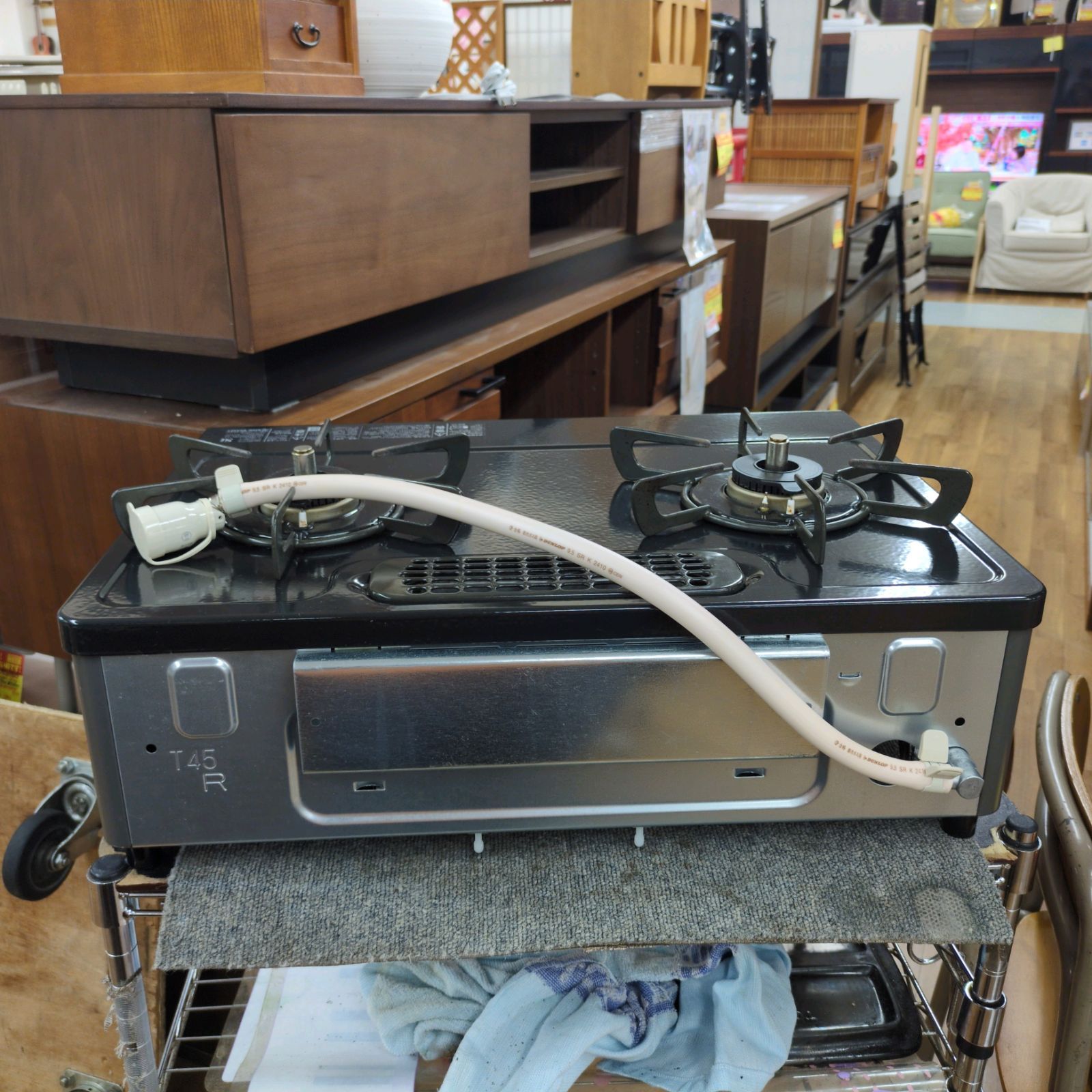 J509 ☆排気グリル内多少使用感☆2025年製☆Rinnai☆都市ガスコンロ