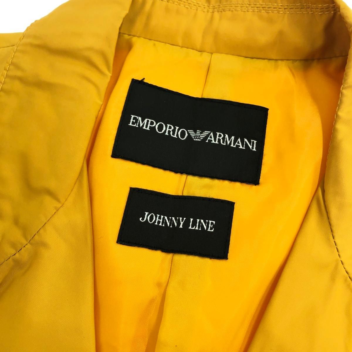 EMPORIO ARMANI エンポリオアルマーニ テーラードジャケット/JOHNNY LINE サイズ:46     イエロー メンズ / 240001160020 EMPORIO ARMANI エンポリオアルマーニ テーラードジャケット/JOHNNY