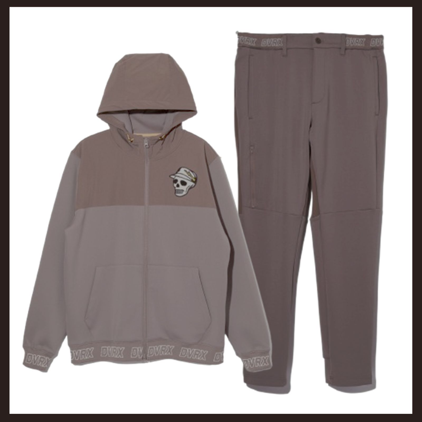 DEVEREUX GOLF デヴァローゴルフ テリングアクア 上下セットアップ L ブラウン系