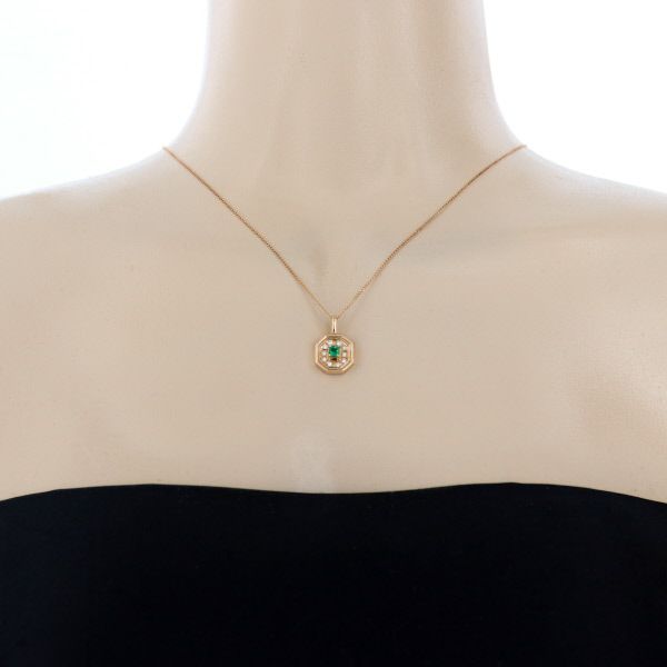 K18WGダイヤ、エメラルド入りネックレス K18YG エメラルド・ダイヤモンド ネックレス|festaria Online Shop