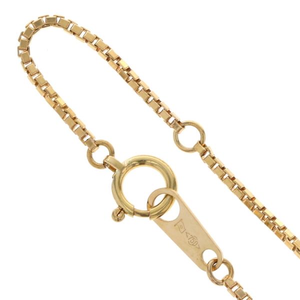  K 18 YG イエローゴールド ネックレス オパール 0.80 ct ダイヤモンド ドロップ 雫 ペアシェイプカット 41 cm 仕上済 zz ネックレス アクセサリー