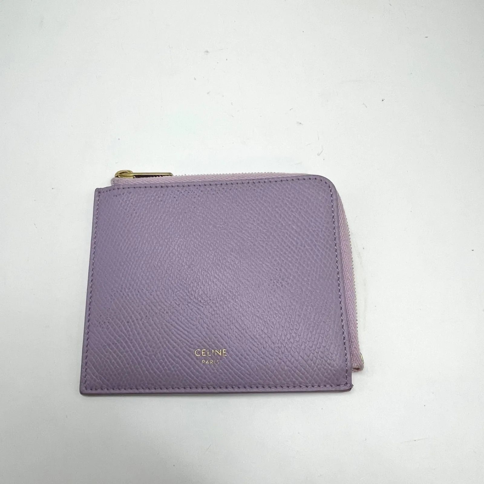 セリーヌ パスケース コインケース パープル FY 100