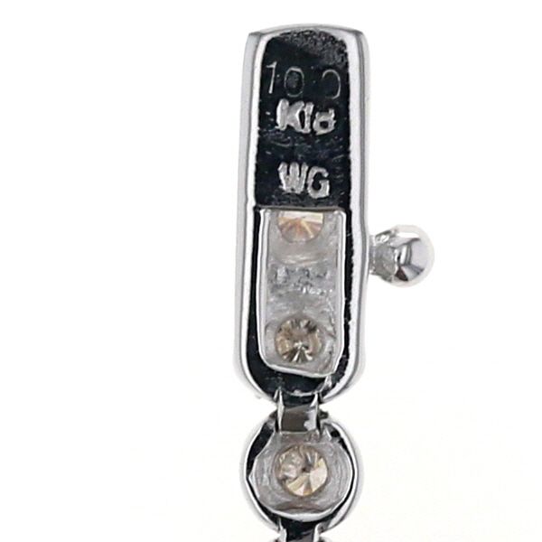 K18WG ホワイトゴールド テニスブレスレット ダイヤモンド 1.00ct 一連