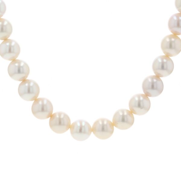 SILVER シルバー ネックレス パール 真珠 8.4 mm ラウンド 一連 フォーマル 冠婚葬祭 シンプル 42 cm 仕上済 zz