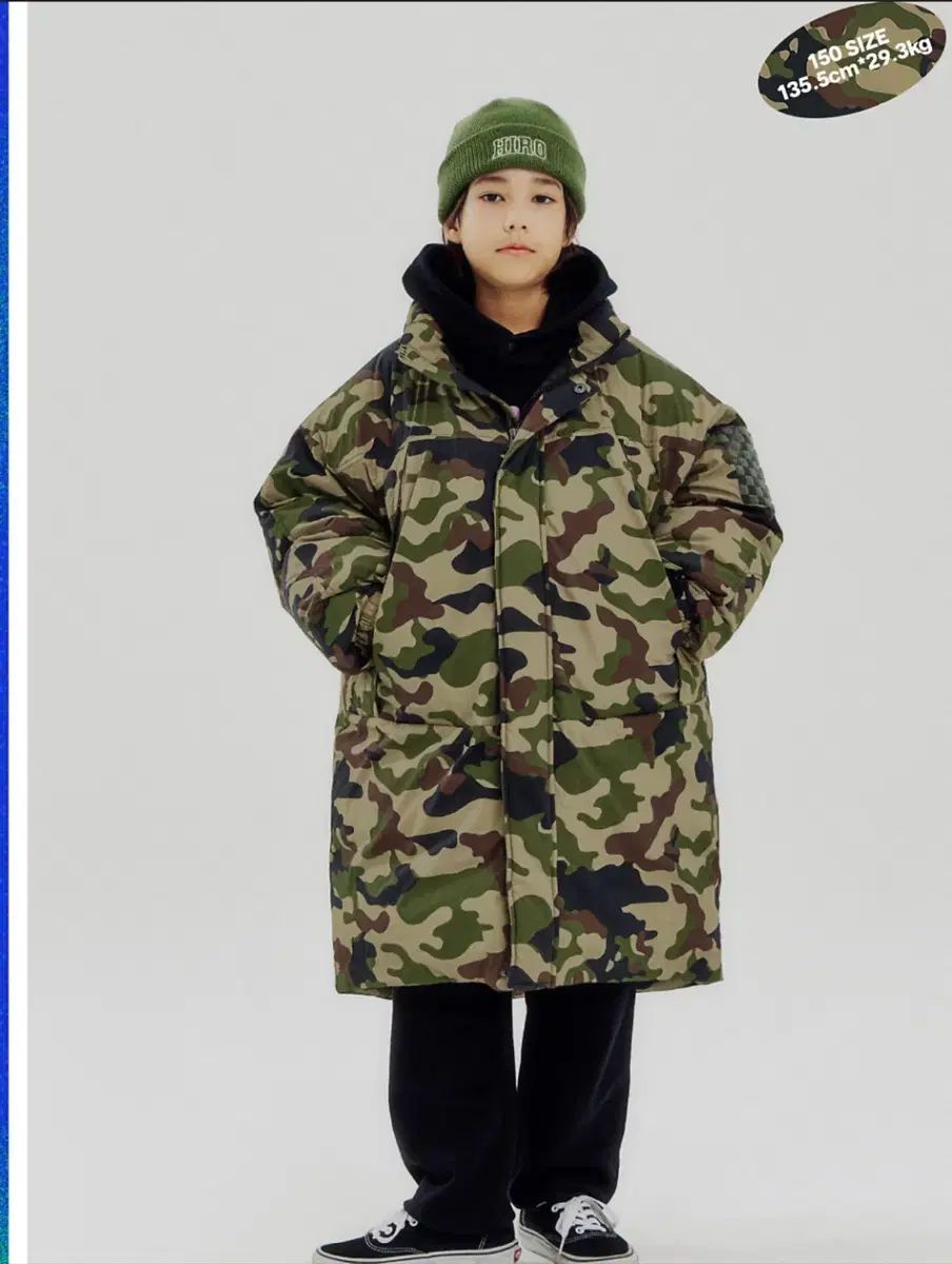 HIRO MONSTER カモフラージュ ダウン パーカ 140